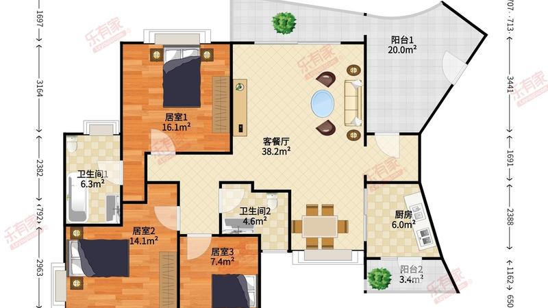 博林贡院户型图
